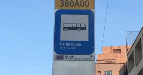PARADERO SITP BARRIO PARDO RUBIO  380A00